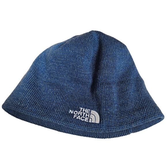 Blue Knitted Northface Beanie Unisex One Size Warm Hat Pre-owned Good Condition - Picture 7 of 8